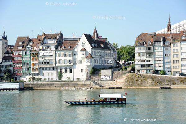 SCHWEIZ - Verkehr, Mobilität - Klingental-Fähre «Vogel Gryff», Basel