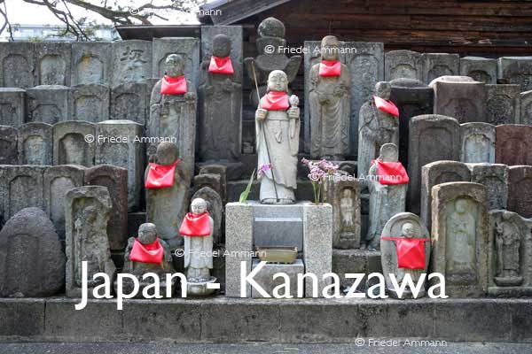 WORLD – Japan – Jizo Statues, Kanazawa
