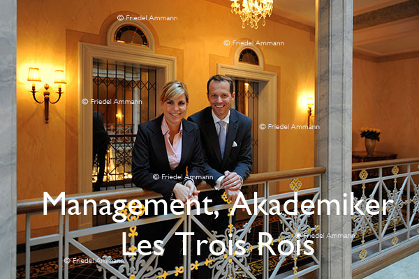 WIRTSCHAFT / ECONOMY - Management / Akademiker - Direktion Celine &. Reto Kocher - Hotel Les Trois Rois - Basel, Schweiz