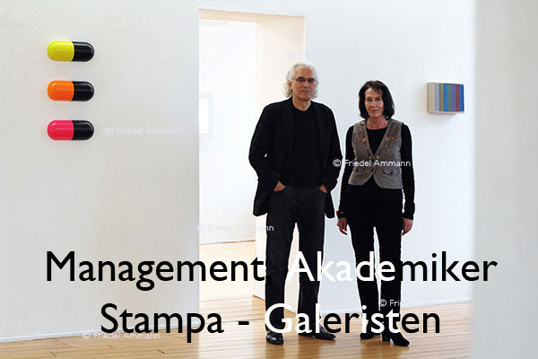 WIRTSCHAFT / ECONOMY - Management / Akademiker - Gilli und Diego Stampa - Galeristen, Basel, Schweiz