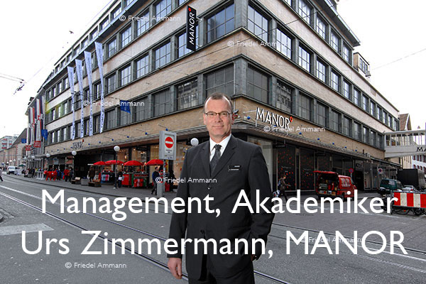 WIRTSCHAFT / ECONOMY - Management / Akademiker - Urs Zimmermann, MANOR Direktor, Basel, Schweiz
