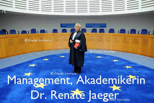 WIRTSCHAFT / ECONOMY – Akademiker / Management - Dr. Renate Jaeger, Judge of the Court of Human Rights, Strasbourg, France