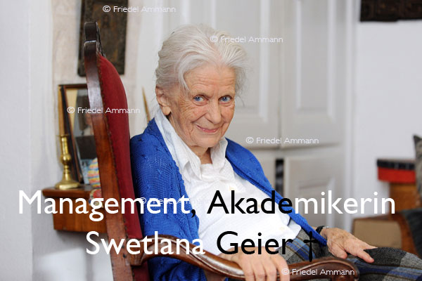 WIRTSCHAFT / ECONOMY – Akademiker / Management  - Swetlana Geier †