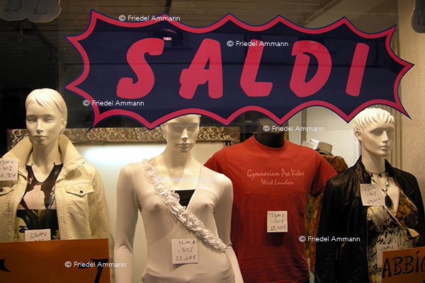 WIRTSCHAFT / ECONOMY - Business - Ausverkauf, Closing sale, Saldi