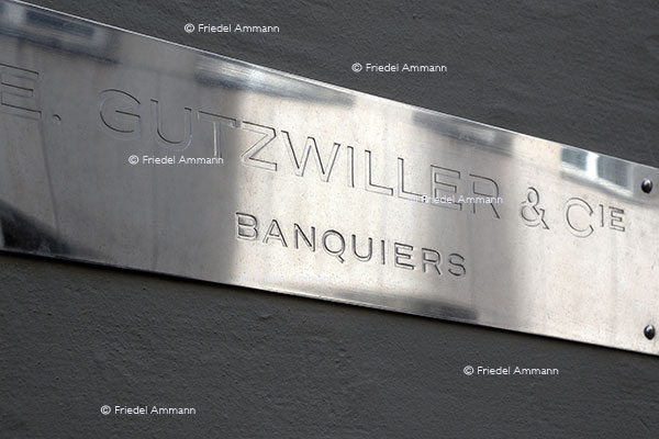WIRTSCHAFT / ECONOMY – Geld / Finance - Gutzwiller & CIE, Banquiers