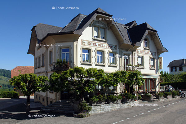 WIRTSCHAFT / ECONOMY - Hotellerie - Hotel Bellevue - Saulcy, Jura, Schweiz