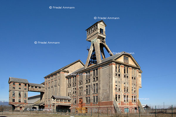 WIRTSCHAFT / ECONOMY - Industrie Brachen / Brownfield - Stillgelegte Kaligrube / Potash Mine Rudolph bei Pulversheim - Elsass, France