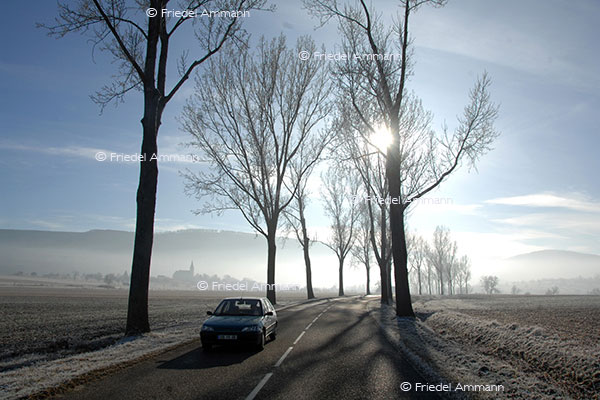 WIRTSCHAFT / ECONOMY - Mobilität / Mobility - Strasse / Road - Sundgau, France